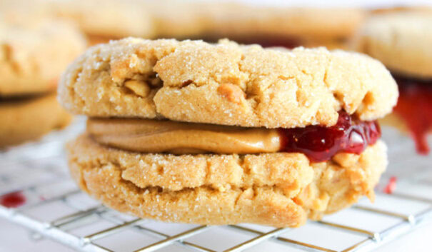 Peanut Butter and Jelly Sandwich Cookies