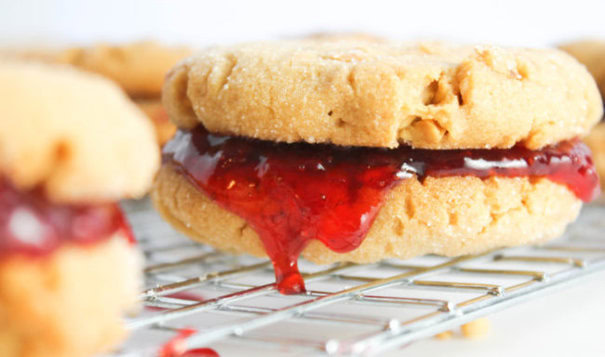 Peanut Butter and Jelly Sandwich Cookies