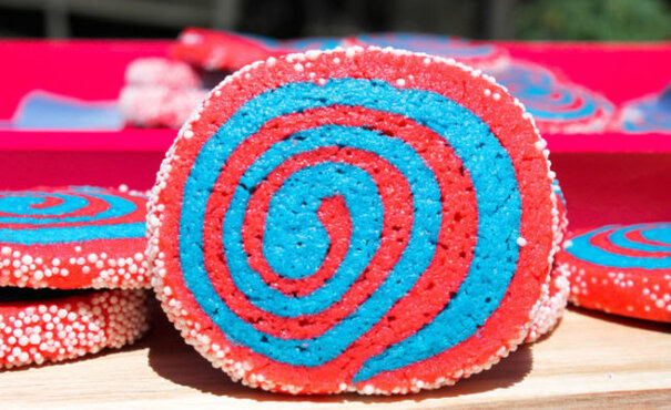 Firework Pinwheel Cookies