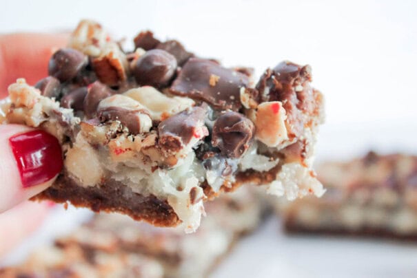 Peppermint Magic Cookie Bars