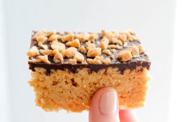 The Salted Cookie Chocolate Peanut Butter Rice Krispie Treats