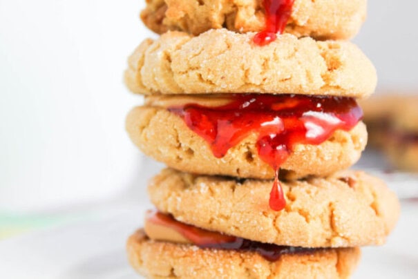 Peanut Butter and Jelly Sandwich Cookies