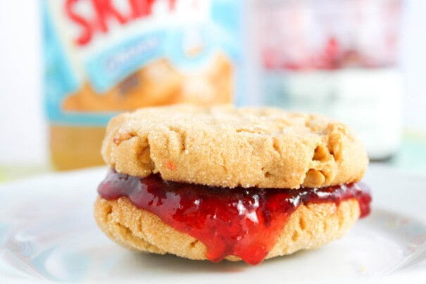 Peanut Butter and Jelly Sandwich Cookies