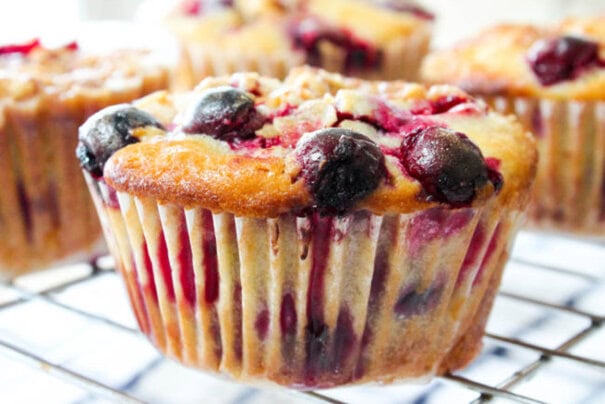 Cranberry Orange Streusel Muffins