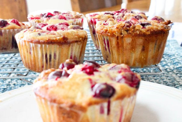 Cranberry Orange Streusel Muffins