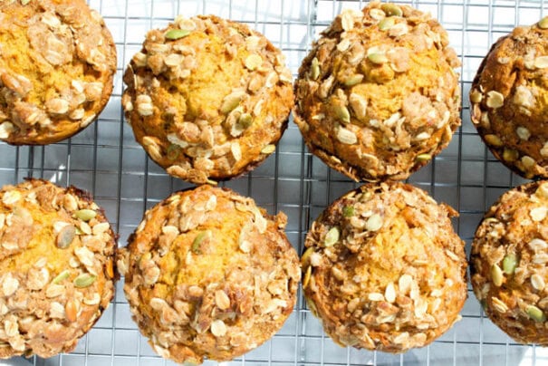 pumpkin-banana-muffins