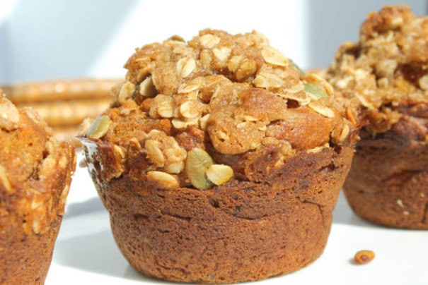 pumpkin-banana-muffins