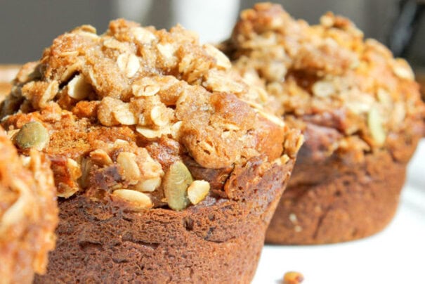 pumpkin-banana-muffins