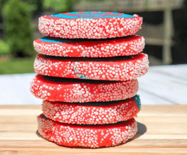 Firework Pinwheel Cookies