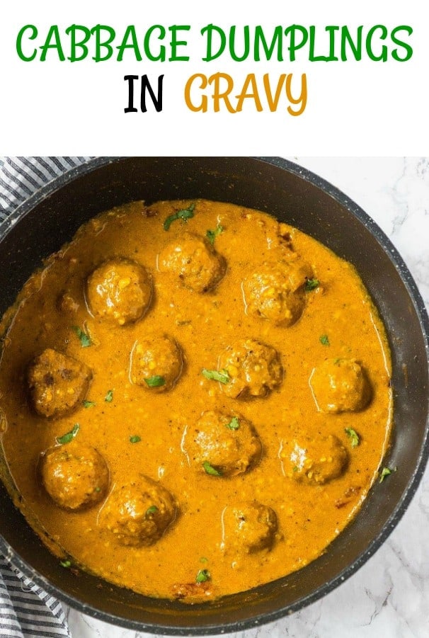 Cabbage Dumplings in Gravy