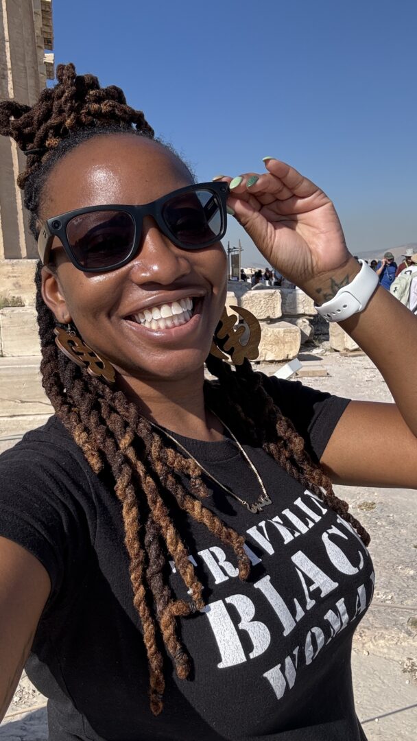 Traveling Black Woman in Athens