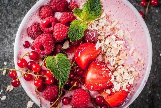 Chia Seed Pudding w/ Berries Nuts