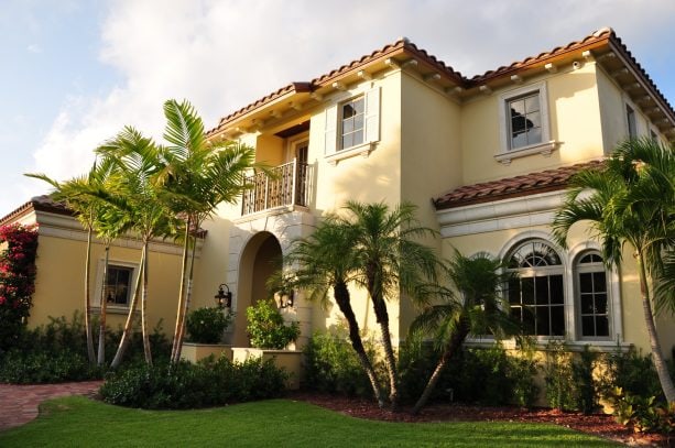 white shutter color that goes with a yellow house