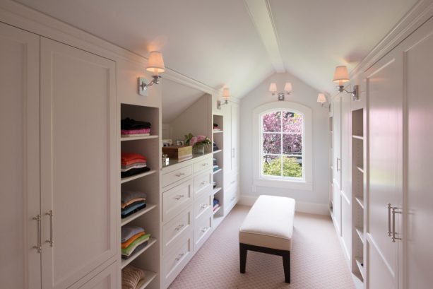 vintage sconces walk-in closet lighting to create a traditional look