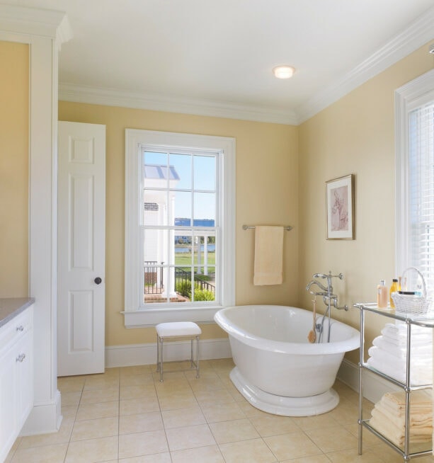 benjamin moore - putnam ivory go with beige tile