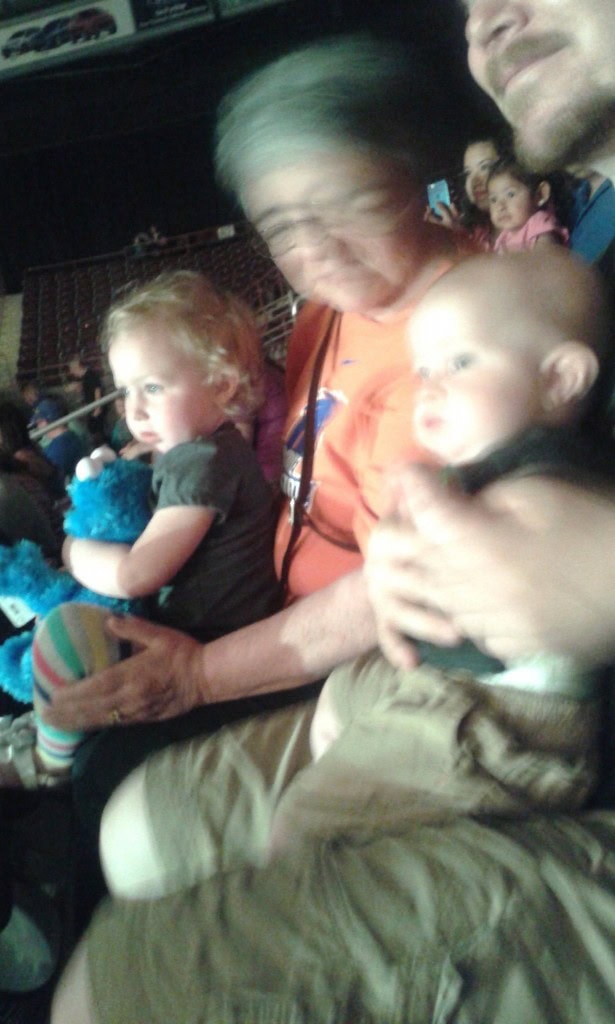 James bought us some Sesame Street Live tickets, Hazel thought it was magical!