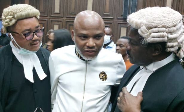 Nnamdi Kanu and his legal team