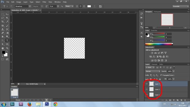 07. Gif animation in Photoshop CS6 tutorial