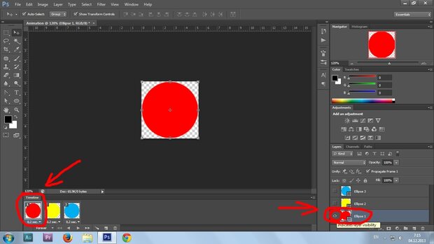 10. Gif animation in Photoshop CS6 tutorial