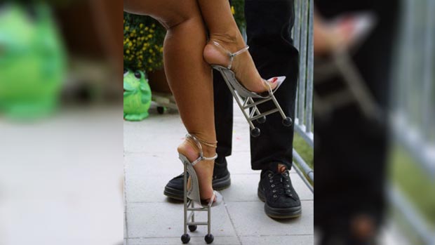 Weird shoes. Weird heel shoes