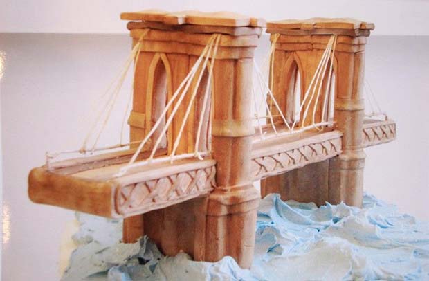 Awesome bridge cake