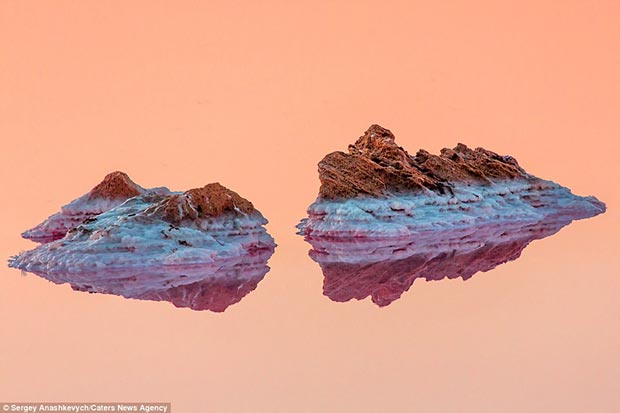 Koyashskoye Salt Lake in Crimea