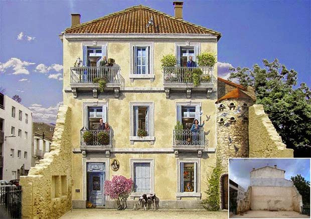 "Live" facades by Patrick Commecy