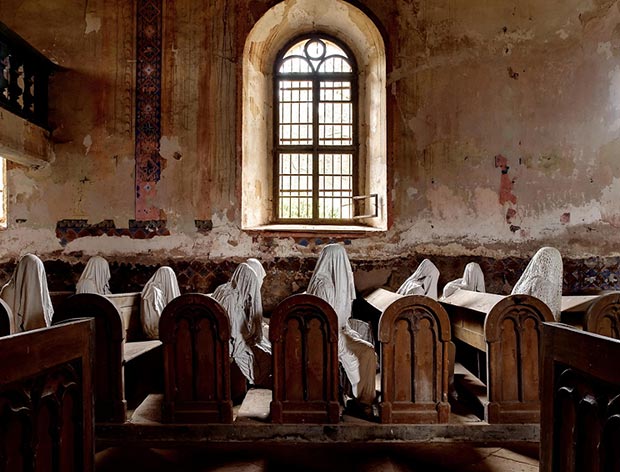 Mysterious abandoned ghost church in the Czech village of Lukova