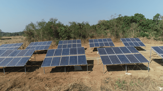 Solar Panels at a Swades Village Solar Panels at a Swades Village