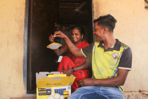Home Solar Unit provided by Swades Foundation to a beneficiary. Home Solar Unit provided by Swades Foundation to a beneficiary