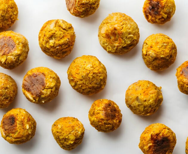 Albóndigas veganas de soja para perros