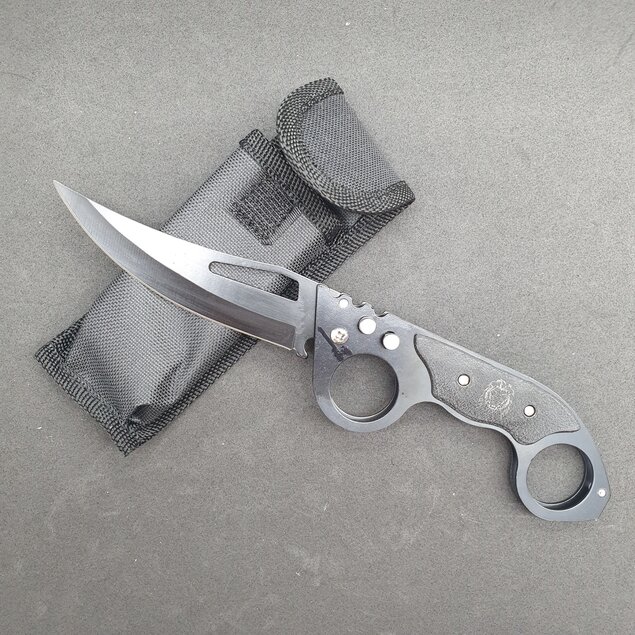 canivete automático com trava de segurança ( aço inoxidável )