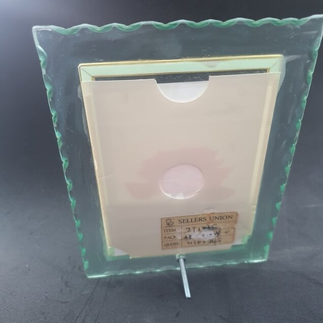 Porta retrato vidro  retrô