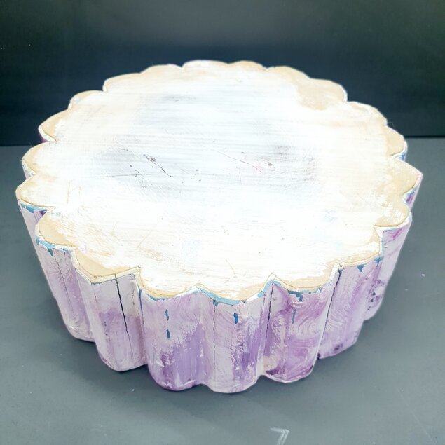 Porta treco roxo grande ( artesanato )