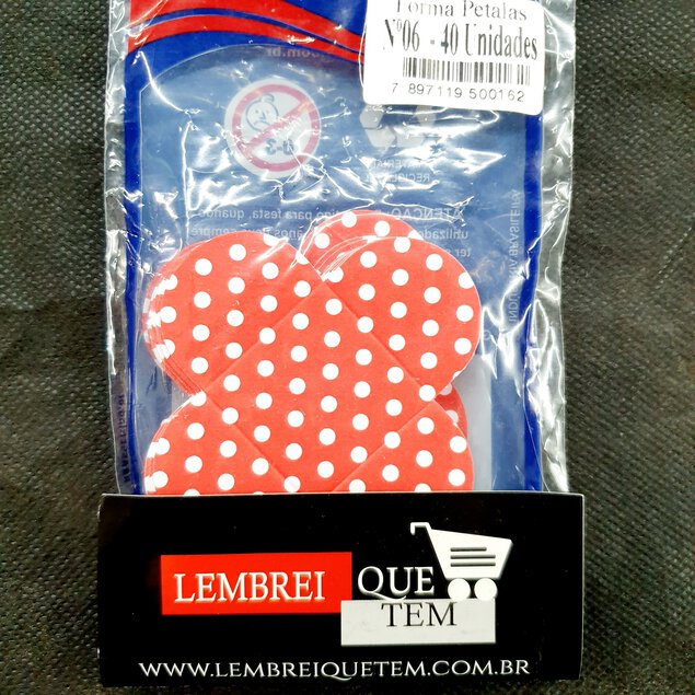 Forma petalas temas – vermelho  numero 06