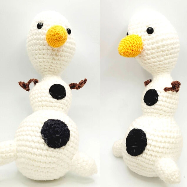 Urso de Crochê Boneco de Neve – Olaf