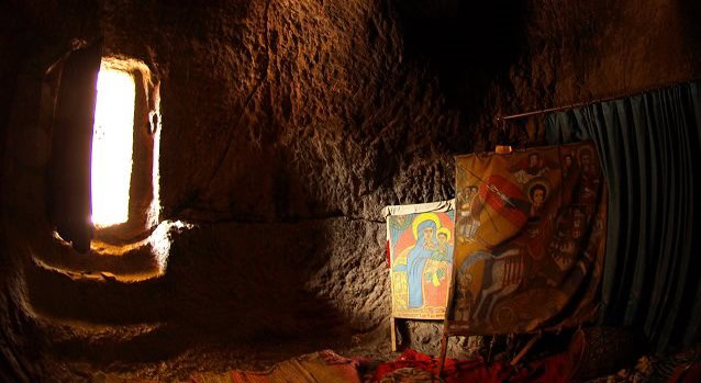 Etiyopya Hristiyanlarının Kutsal Bölgesi Lalibela bakireler evi