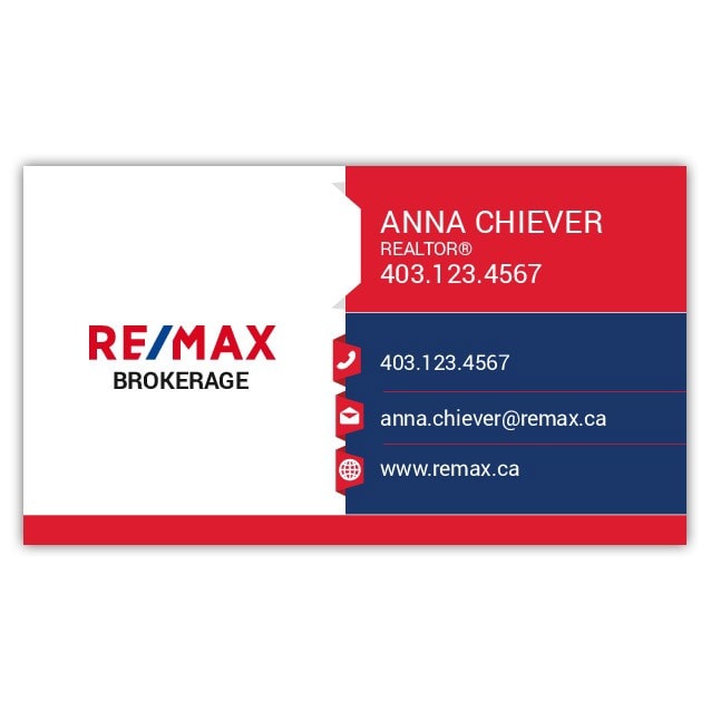 RE/MAX - 16 pt business card - Design Opt 2