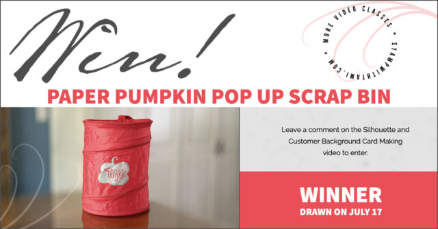 Win Paper Pumpkin Pop Up Scrap Bin