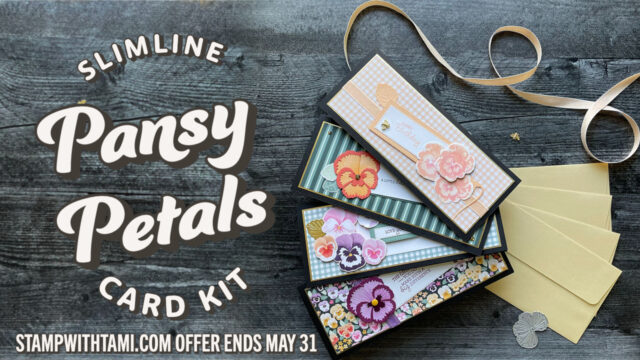 Pansy Petals Slimline Card Kits