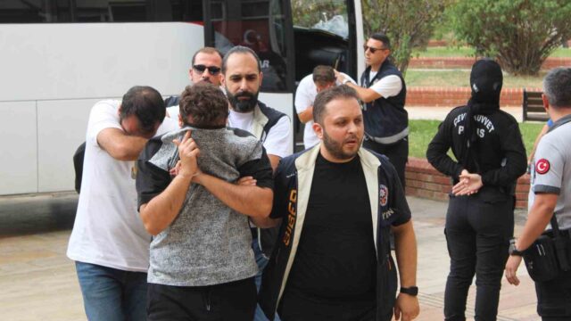 GÖZALTINA ALINAN 31 ŞÜPHELİ AYDIN ADLİYESİ'NE SEVK EDİLDİ.