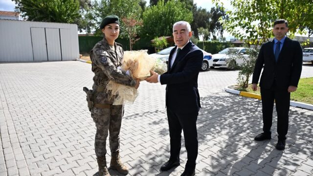 CUMHURBAŞKANLIĞI KARARNAMESİ İLE AYDIN İL EMNİYET MÜDÜRLÜĞÜ GÖREVİNE ATANAN FARUK KARADUMAN, KENTTEKİ GÖREVİNE BAŞLADI.