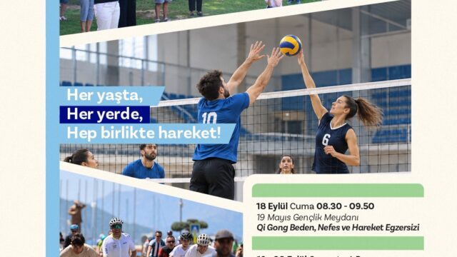 MARMARİS BELEDİYESİ, AVRUPA HAREKETLİLİK HAFTASI KAPSAMINDA 18-20 EYLÜL TARİHLERİ ARASINDA Qİ GONG, VOLEYBOL TURNUVASI VE BİSİKLET SÜRÜŞÜ ETKİNLİKLERİ DÜZENLİYOR. MARMARİS’TE HAREKET DOLU ÜÇ GÜN YAŞANACAK.