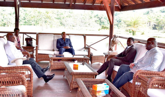 President Dennis Sassou Nguesso of Cong Brazzaville, President Felix Tshisekedi of the Democratic Republic of Congo and President Faure Essozimna Gnassingbé Eyadéma of Togo in a meeting recently. African cooperation needed more than ever after COVID-19