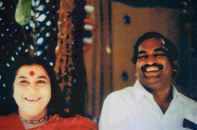 બાબામામા- એચપી સાલ્વે સાથે શ્રી માતાજી