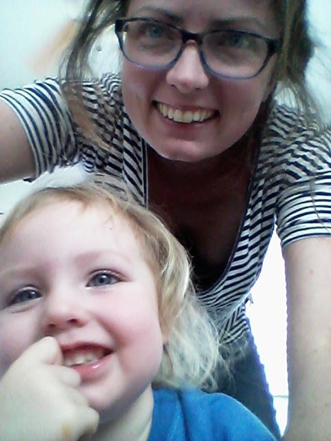 Hazel practicing selfies!