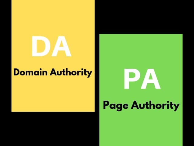 Domain Authority and Page Authority