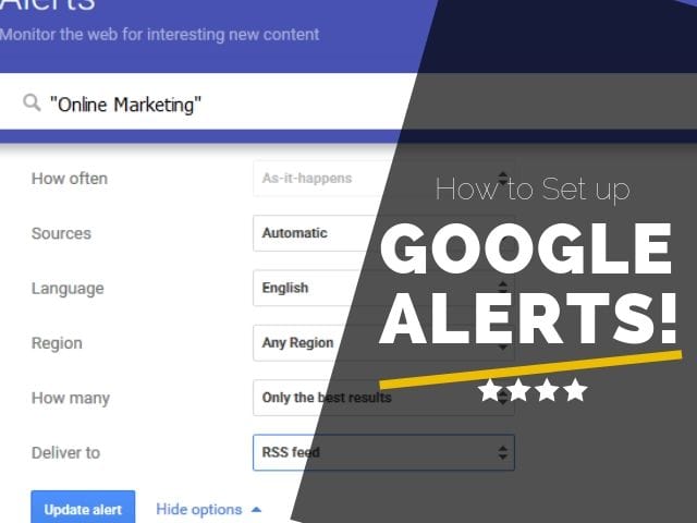 How to Set up Google Alerts