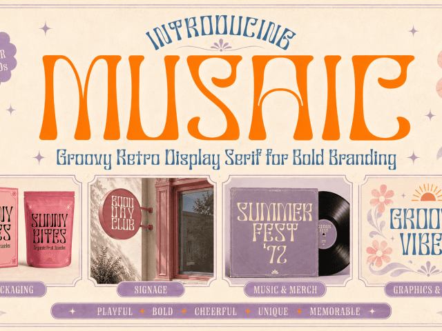 groovy retro display serif font