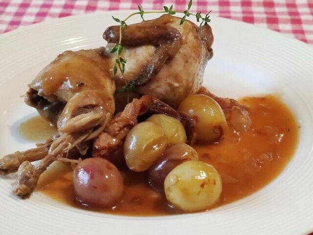 photo de Cailles aux raisins